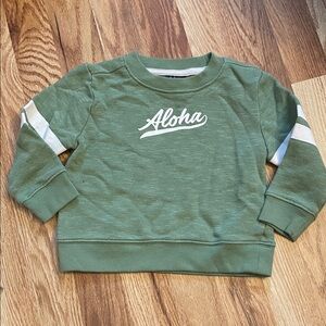 Janie and Jack Green Aloha Sweatshirt